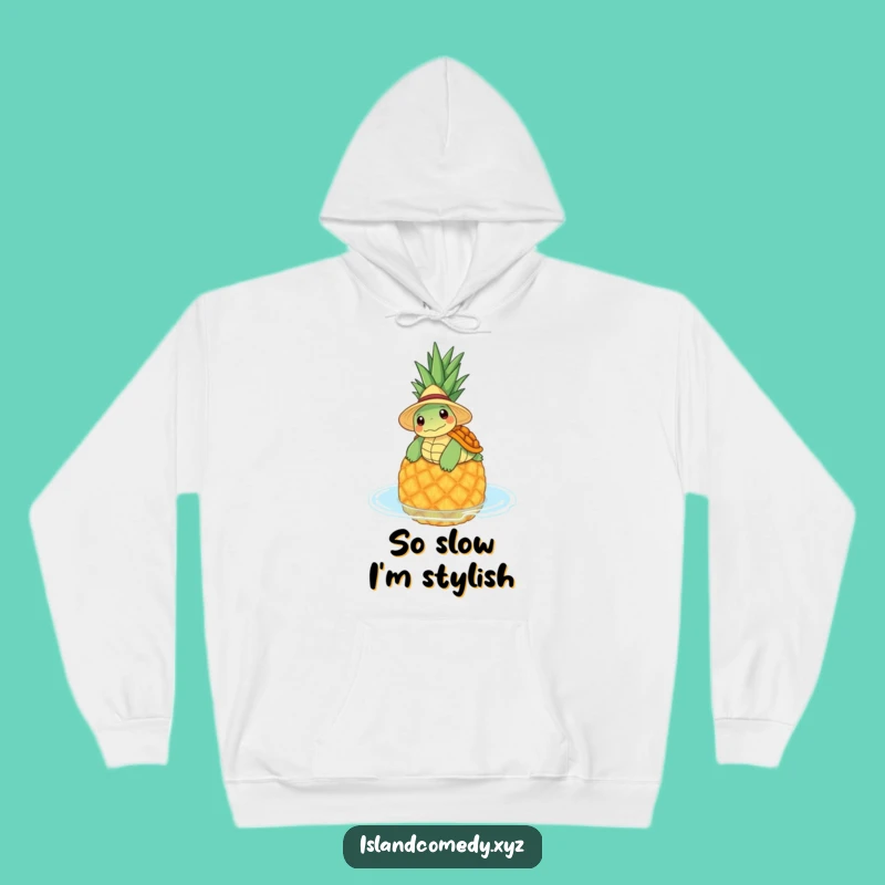 Funny Turtle Pineapple Hoodie: Cozy Relaxation for Your Everyday Escape