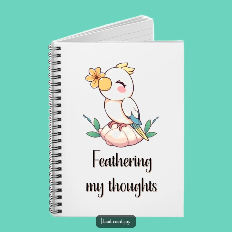 Funny Parrot Flower Notebook: Hilarious Journal & Tropical Gift
