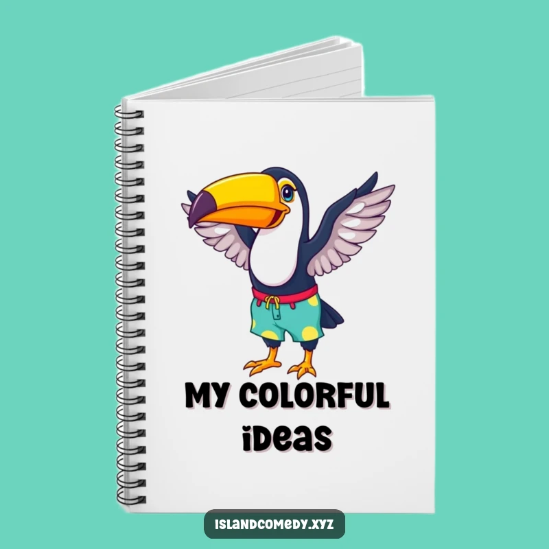Funny Toucan Beach Notebook: Jot Down Your Tropical Ideas