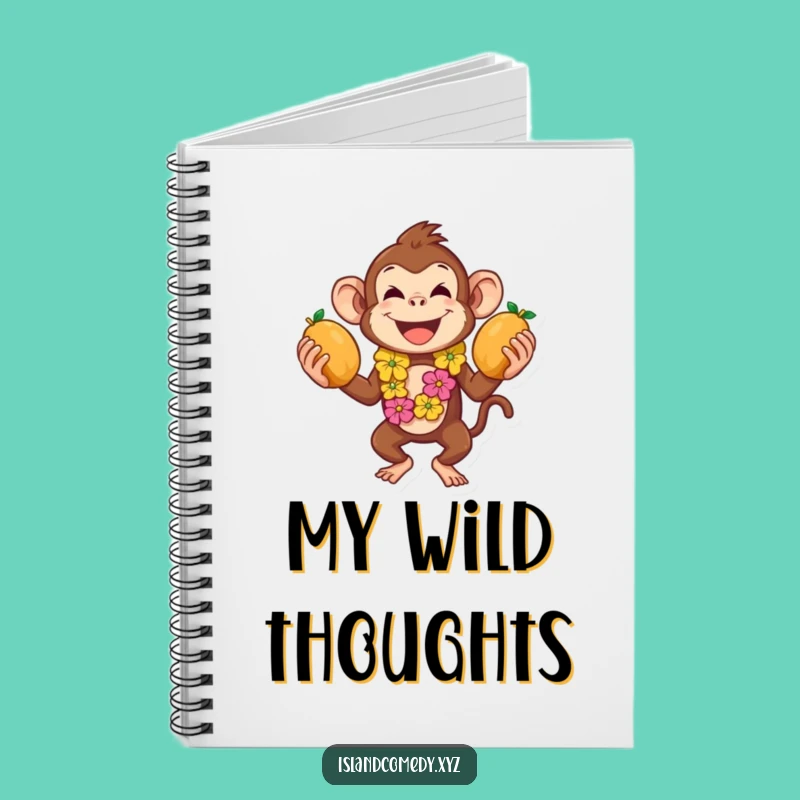 Funny Monkey Juggling Notebook: Jot Down Your Tropical Ideas