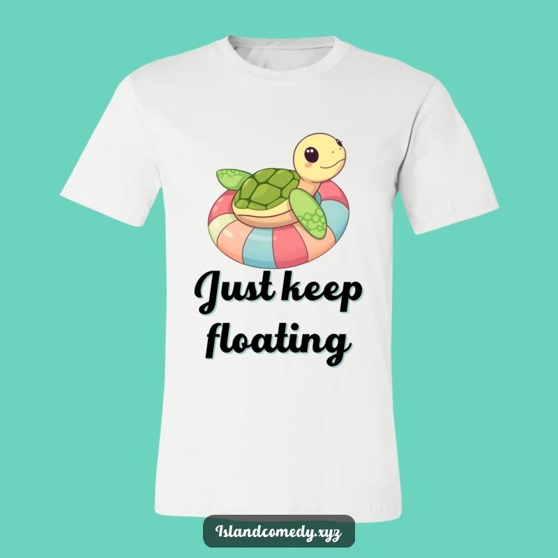 Funny Sea Turtle Inner Tube T-Shirt: Hilarious Beach Party & Cool Gift