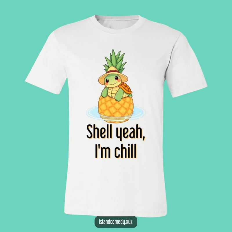 Funny Turtle Pineapple T-Shirt: Wear Your Chill Vibes