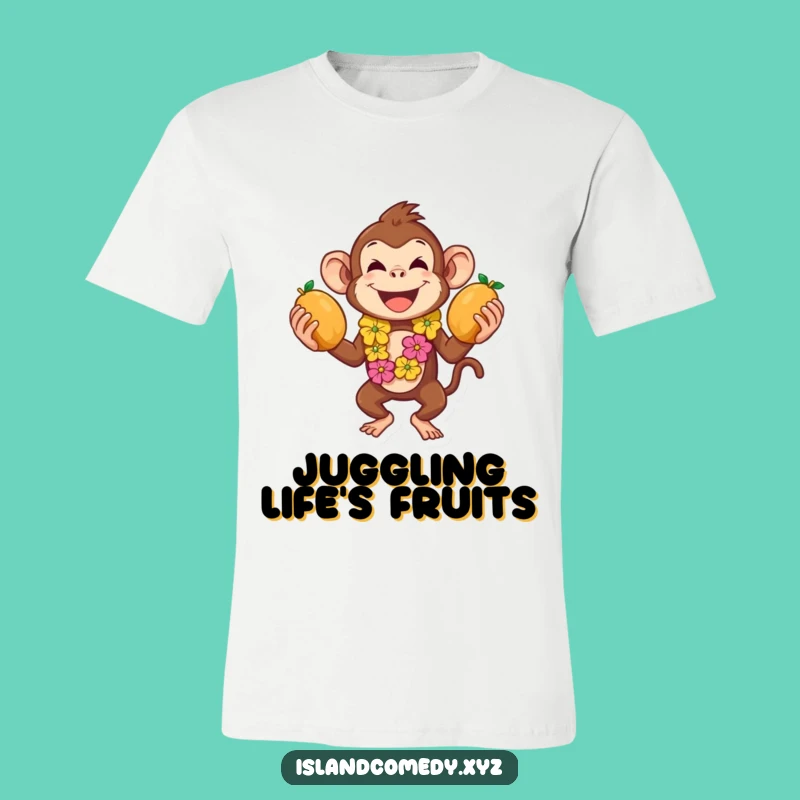 Funny Monkey Juggling T-Shirt: Wear Your Tropical Joy
